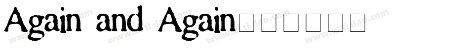 Again and Again字体转换